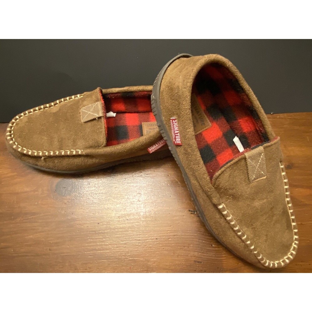 Mens Slippers Levi Strauss Signature 7-8 Memory Foam Brown Shoes